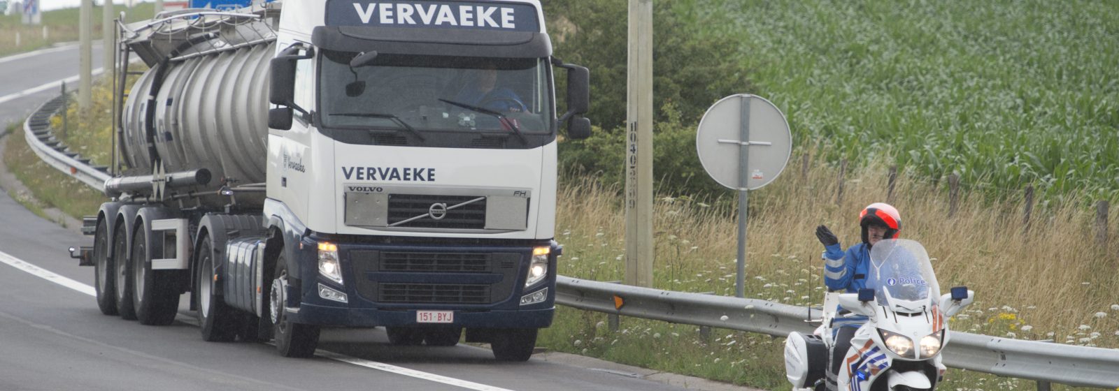 Politiecontrole vrachtwagen