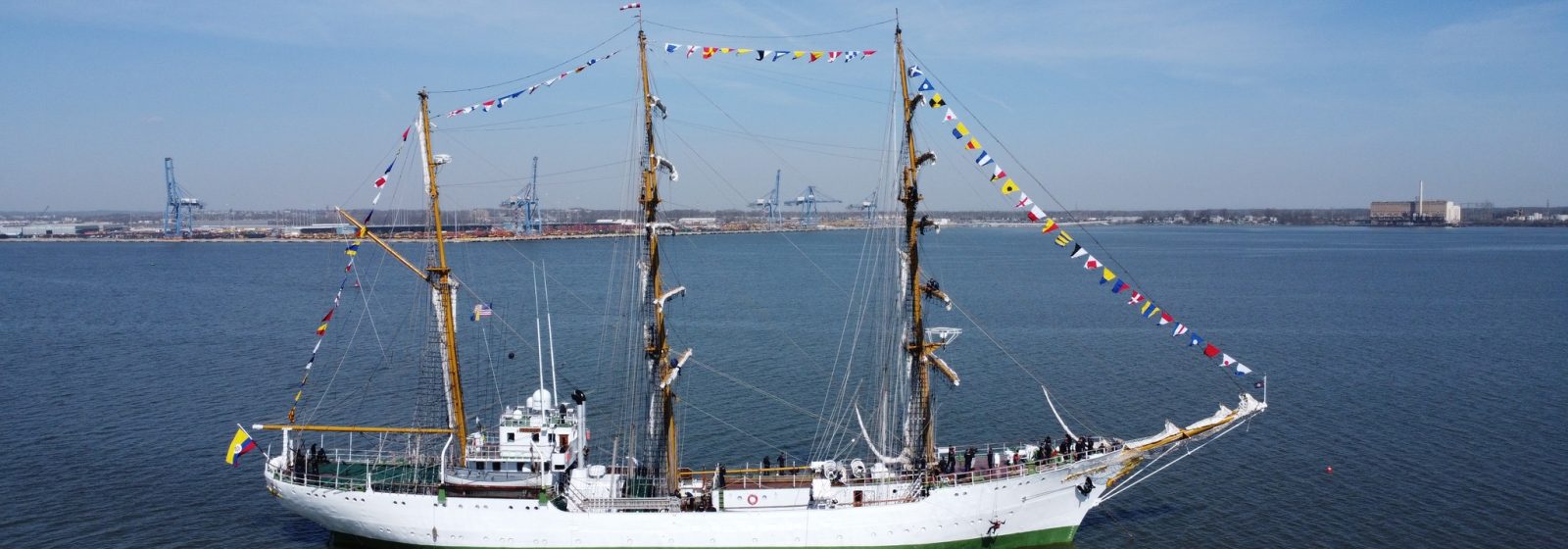 Het Colombiaanse tall ship 'ARC Gloria'