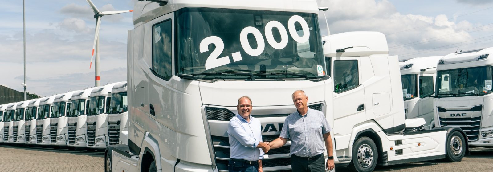 Tweeduizendste DAF-truck bij ATL Renting