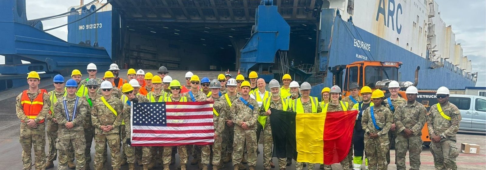 Troepenwissel Amerikaans leger in Zeebrugge