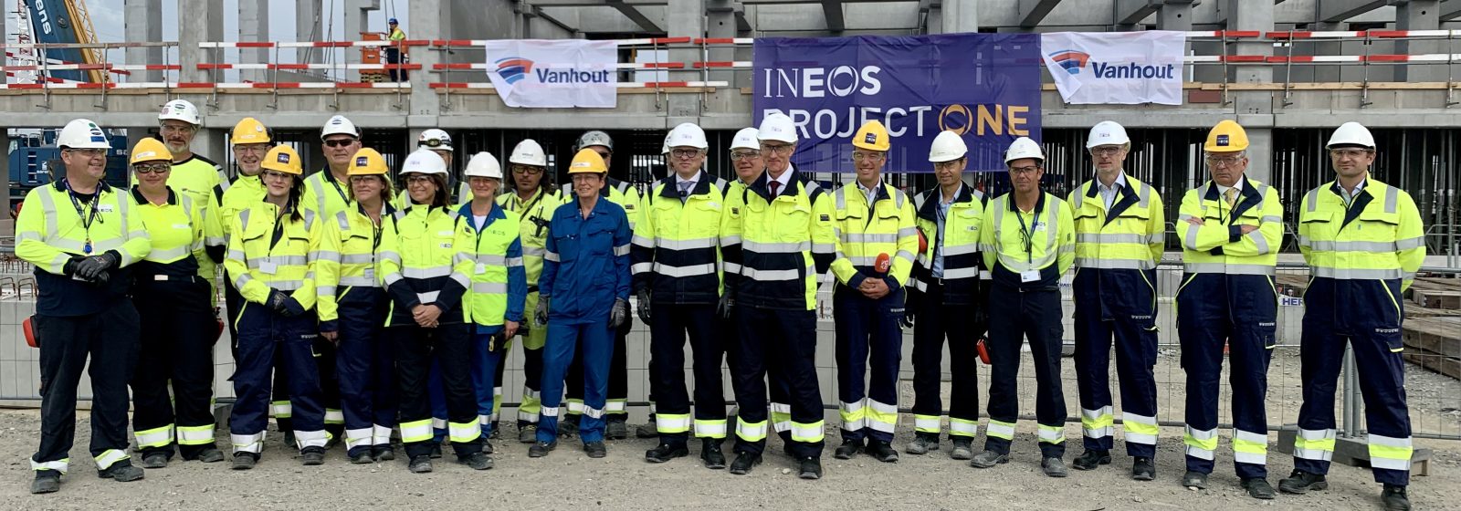 Bezoek Vlaams formateur Matthias Diependaele aan INEOS Project One