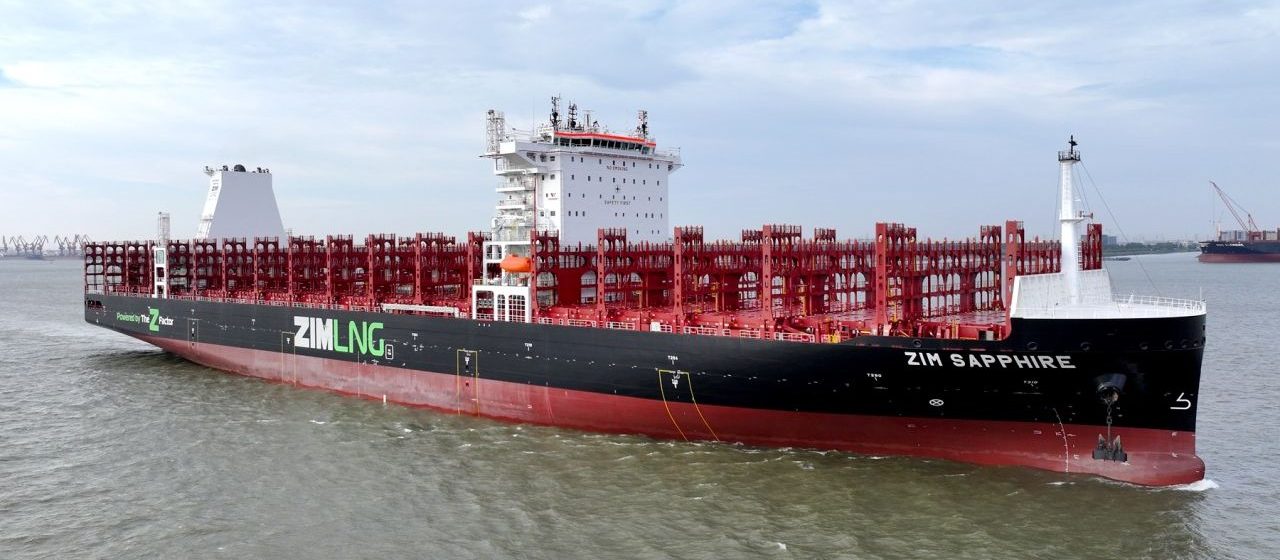 De 'ZIM Sapphire' (7.800 teu) kwam in juni 2024 in de vaart.