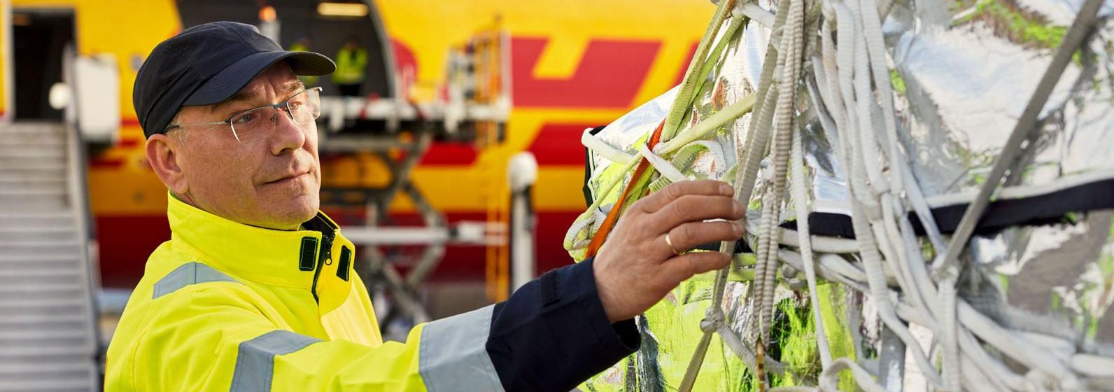 Afhandeling van DHL-vliegtuig