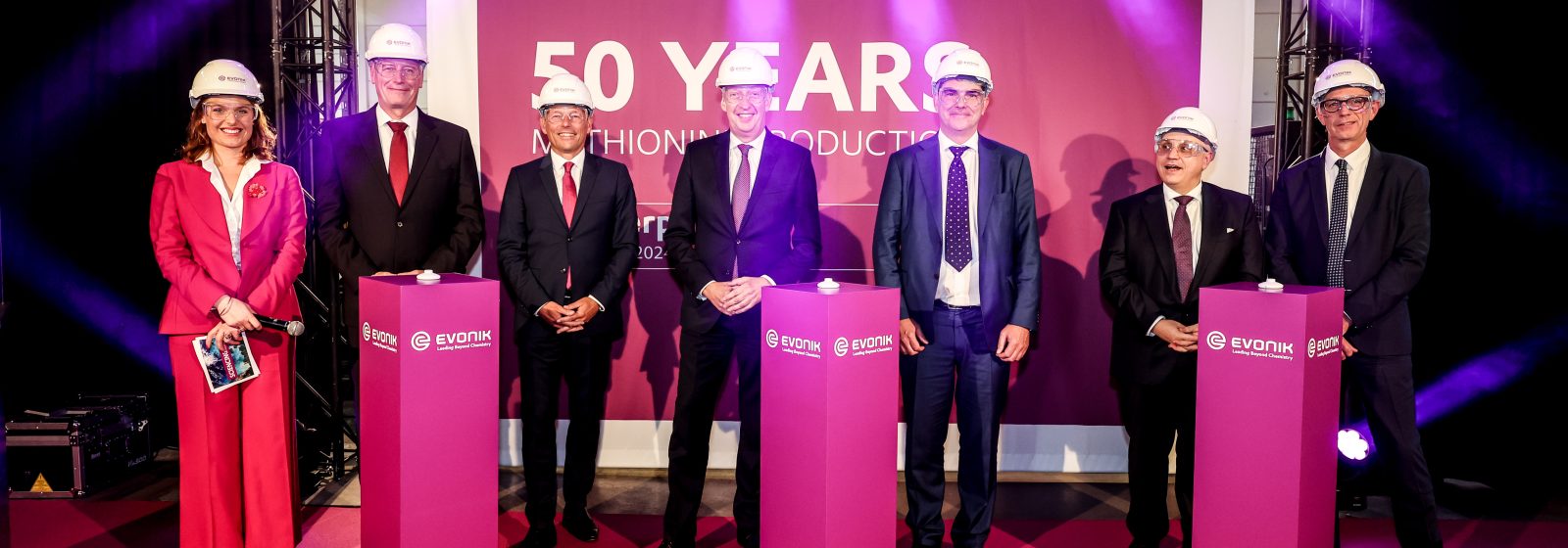 Evonik Antwerpen viert 50 jaar methionineproductie.