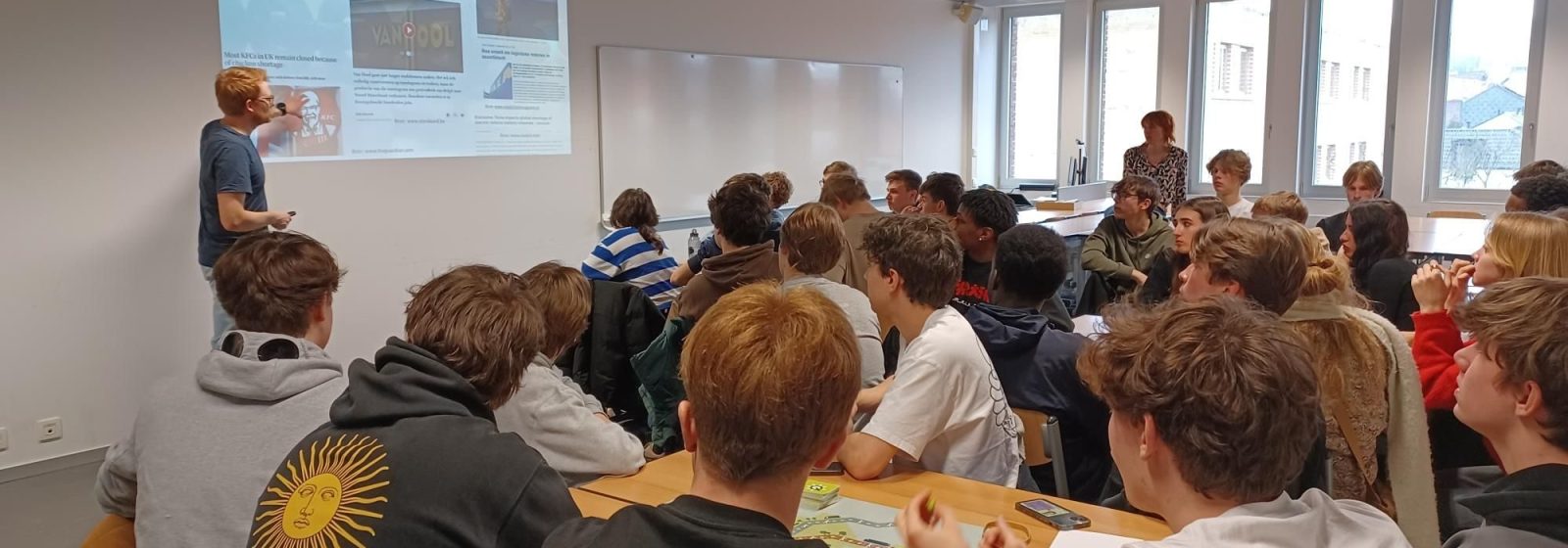 Studenten van de Arteveldehogeschool in Gent