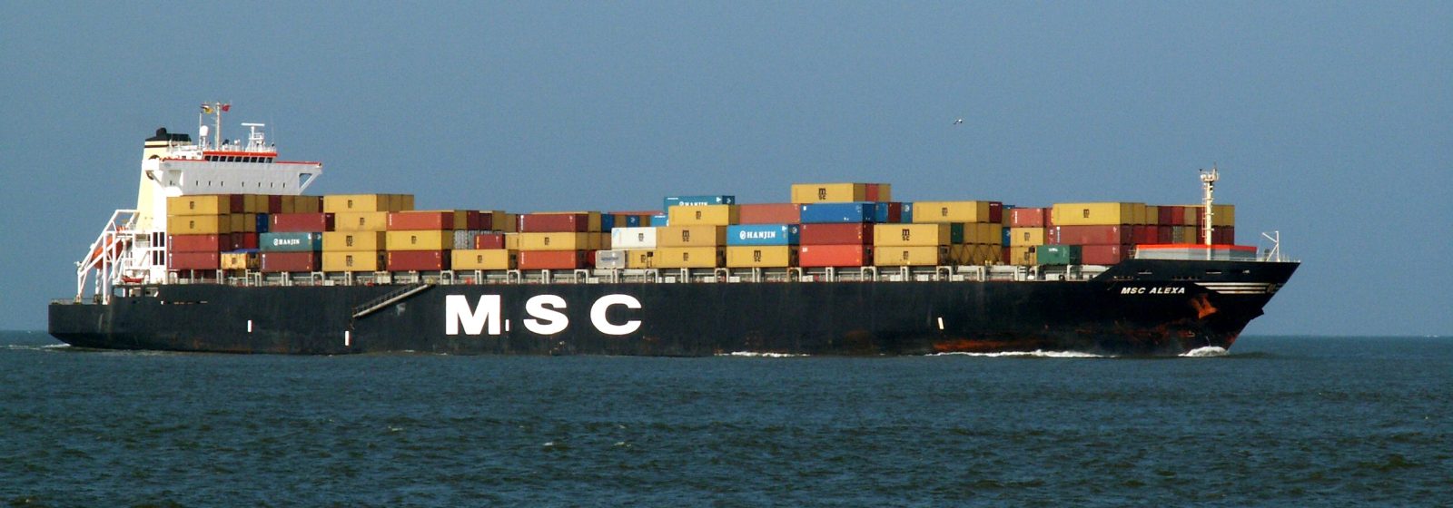 De 'MSC Alexa' van 3.301 teu uit 1996